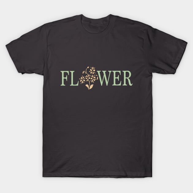 Flower Gradient Neutral T-Shirt by GomaDigital